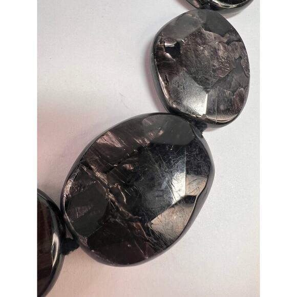 NEW Hypersthene necklace in gold over bronze - Picture 15 of 16